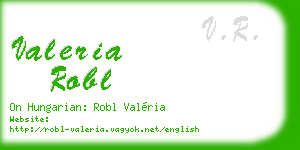 valeria robl business card